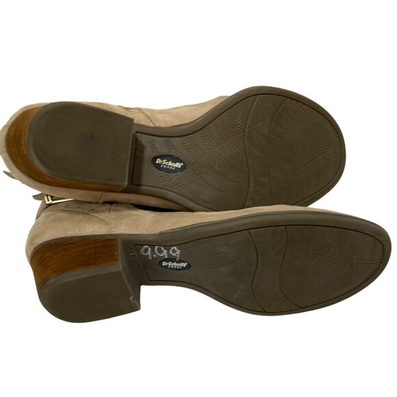 Dr. Scholls Tan Suede Ankle Booties With Straps & Buckle Accents - Womens Size 9 - Picture 8 of 10